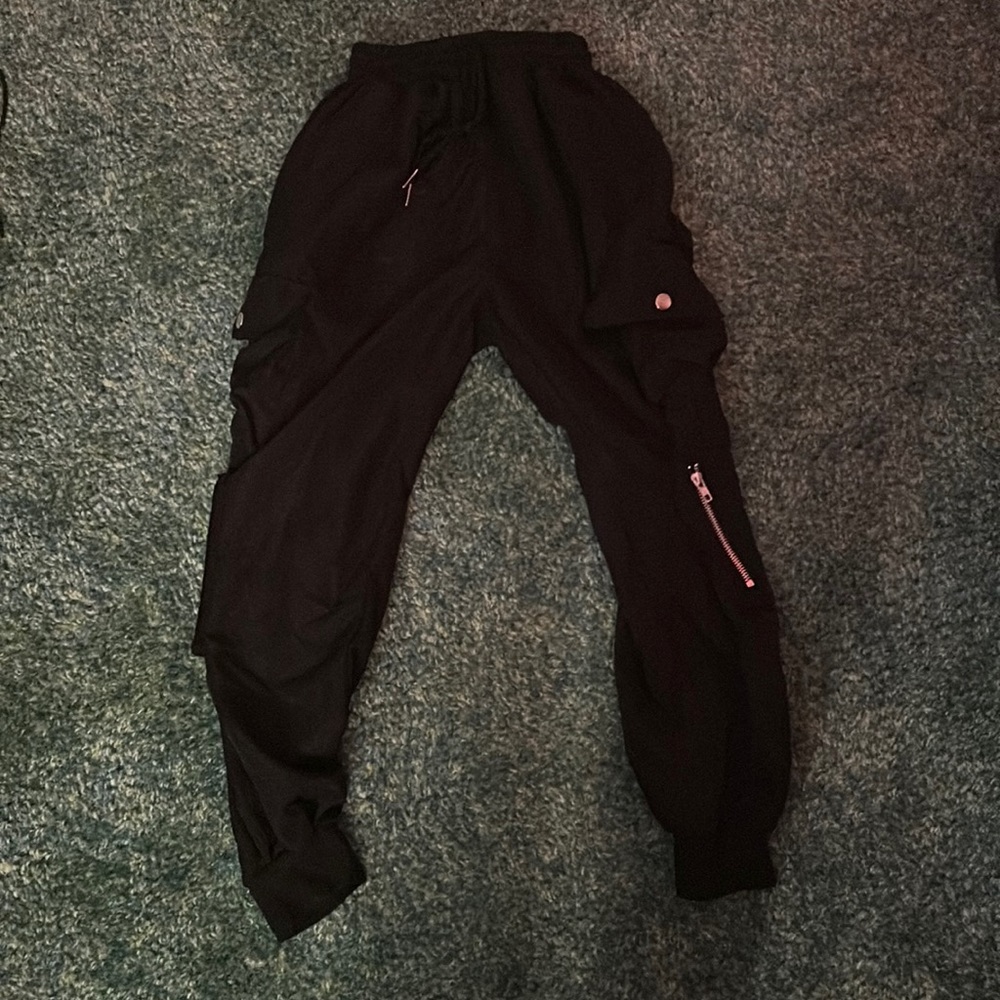 Black cargo pants